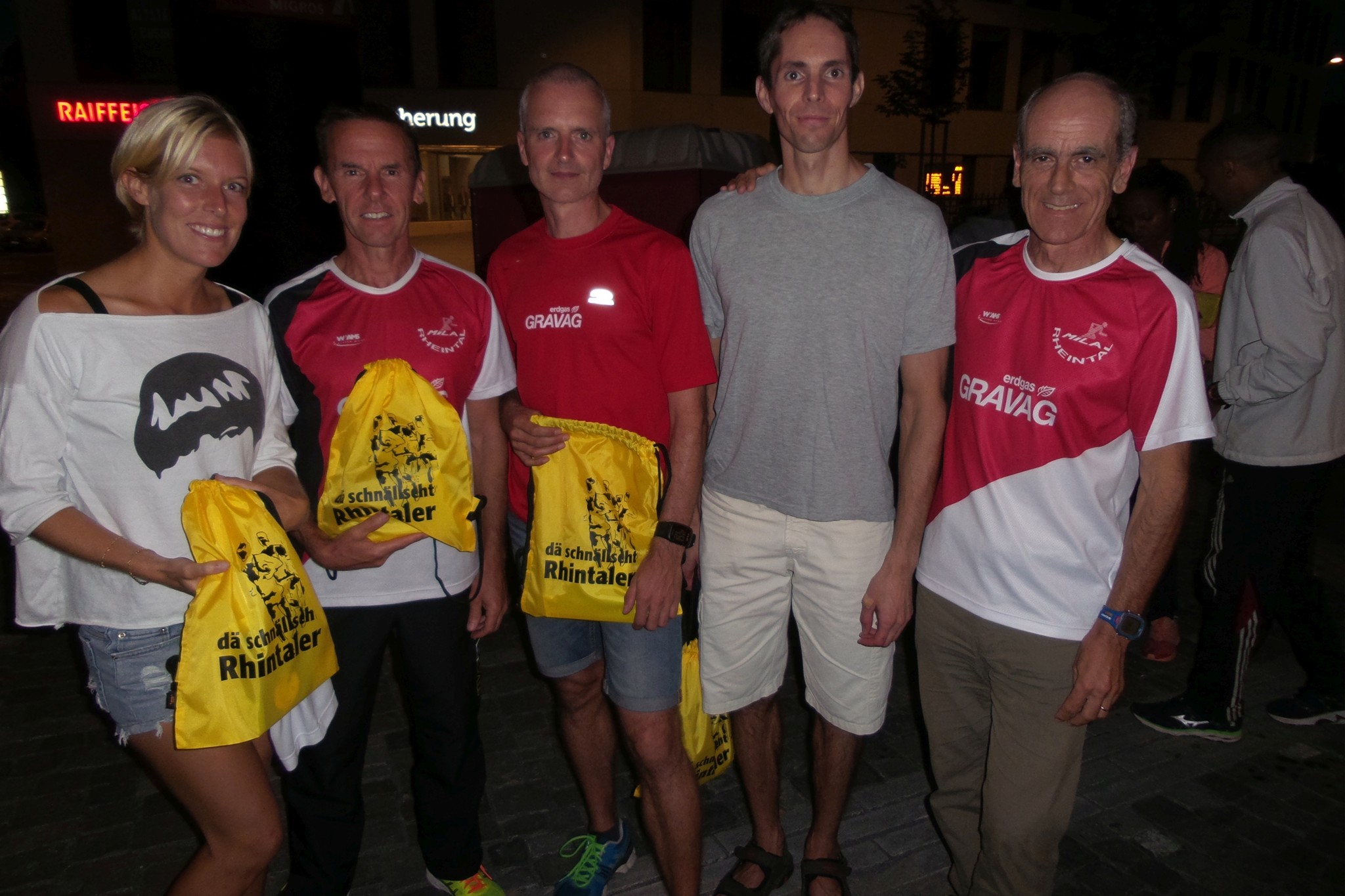 5 x Schnellste Rheintaler: Mela, Fredy, Andreas, Zoltan und Berni