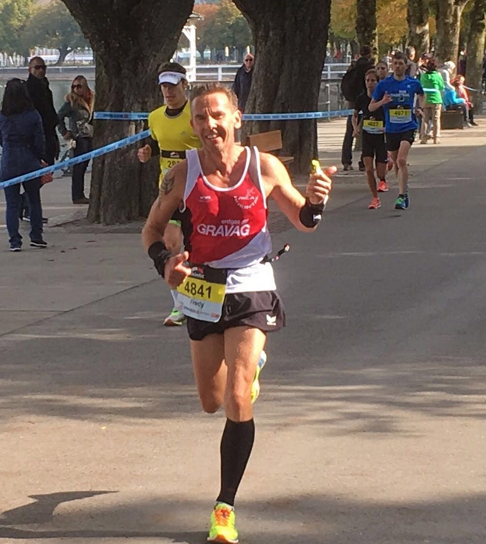 Fredy auf dem Weg zur PB über die Halbmarathondistanz