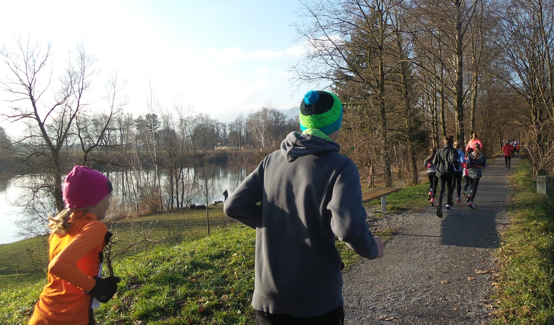 Schönes kaltes Winterwetter