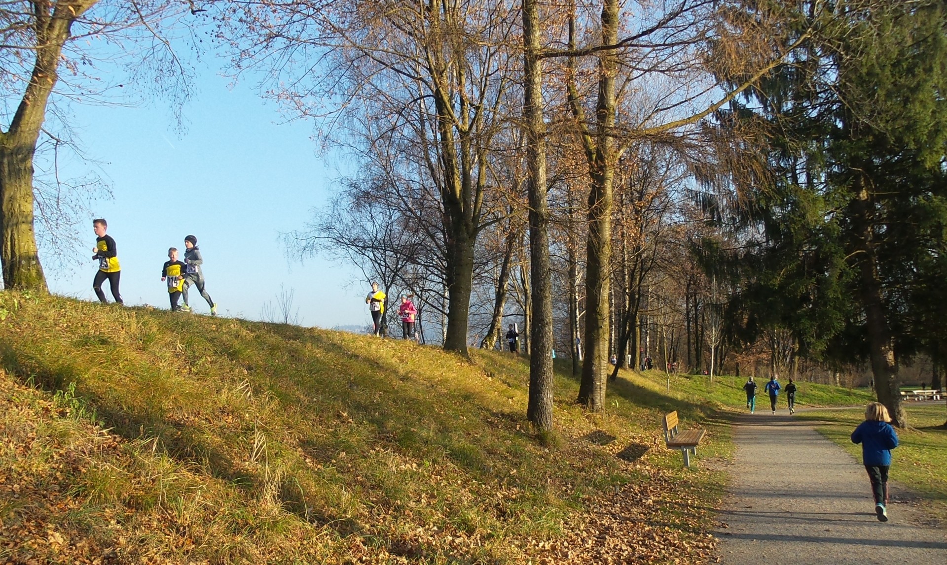 Beste Verhältnisse auf dem schönen Rundkurs im Lustenauer Naherholungsgebiet