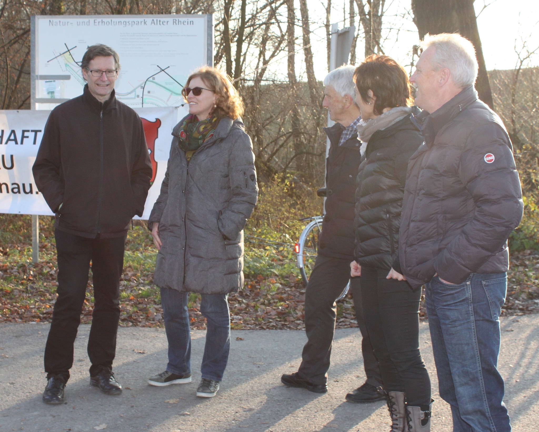 Als Zuschauer dabei: Mila Präsident Heinz Brunner mit Claudia sowie Doris und Guido Lüchinger