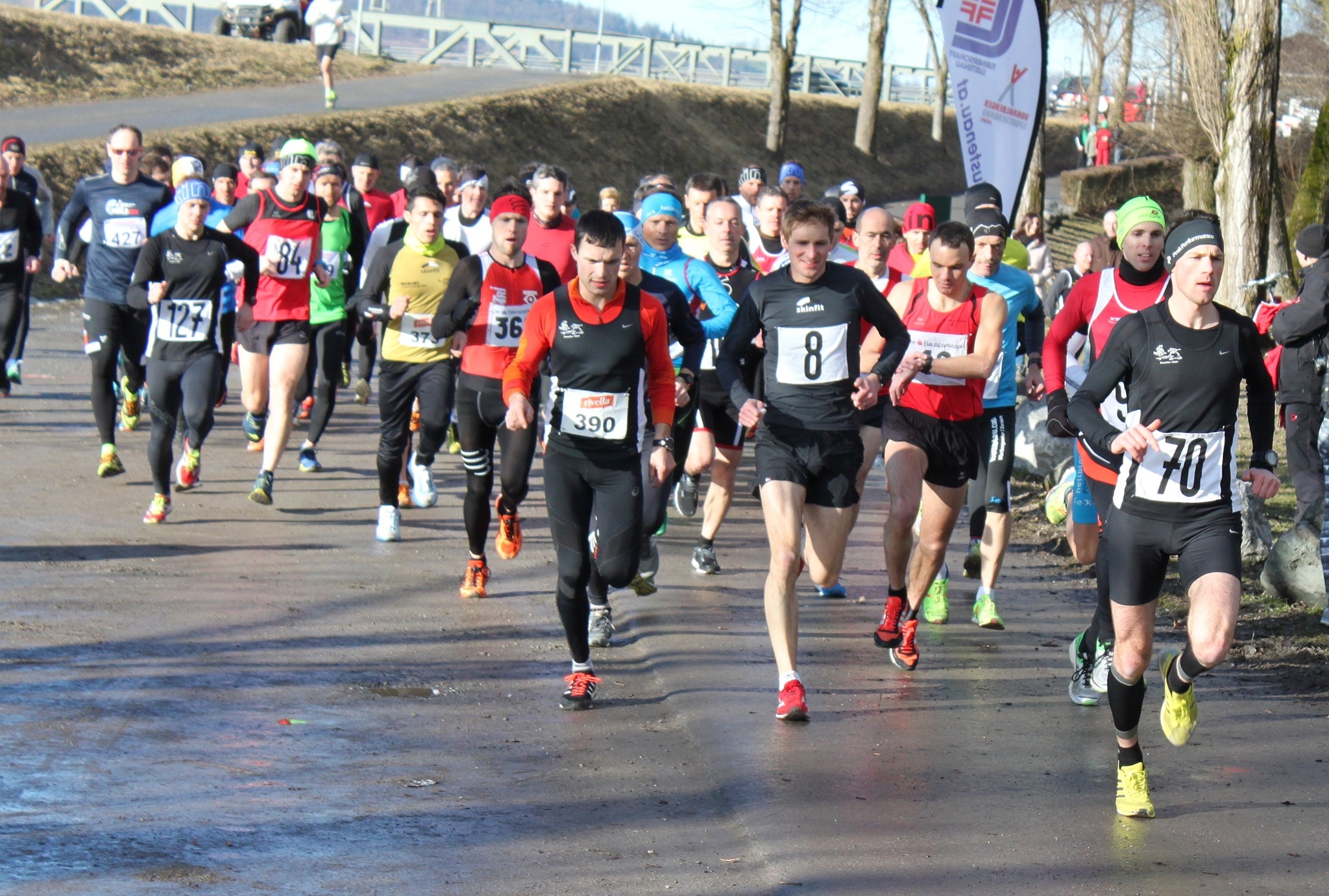 Start, Die Positionen werden bezogen