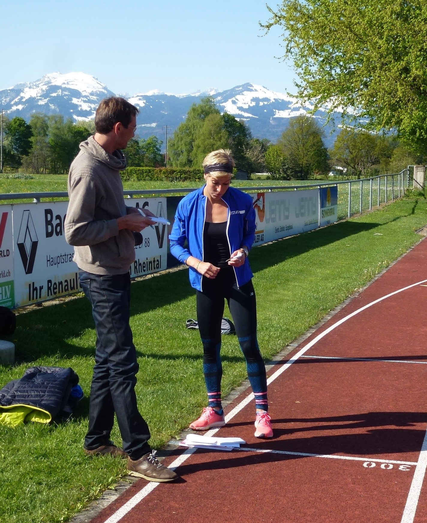 Interview durch den Zeitungskorrespondent