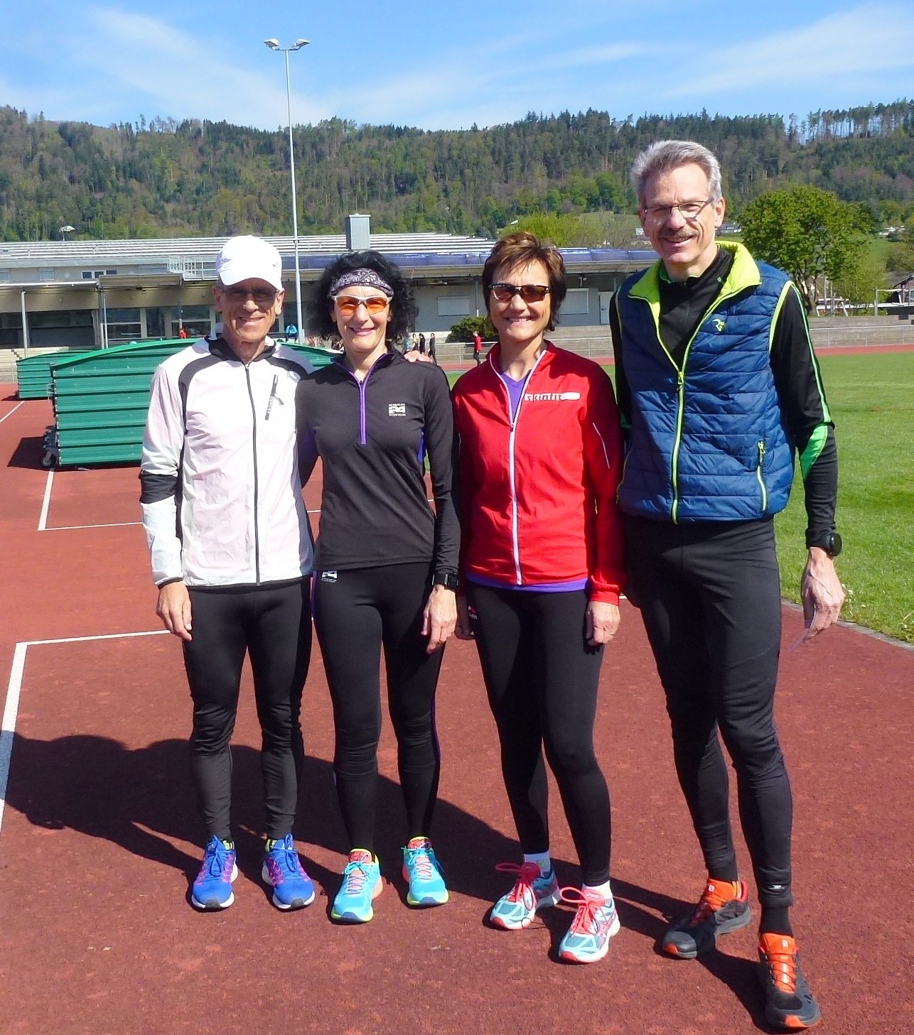 zufriedene Gesichter auf der Sportanlage Balgach