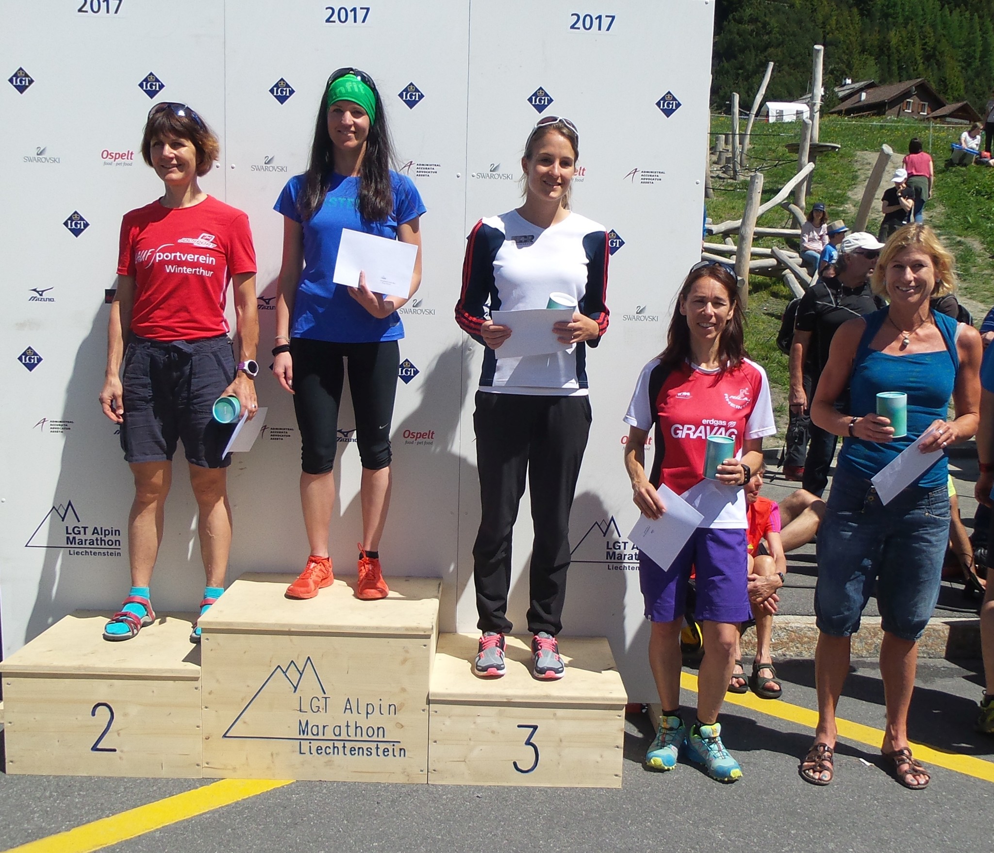 Sandra Lichtensteiger, viertschnellste Läuferin über die 25 Km