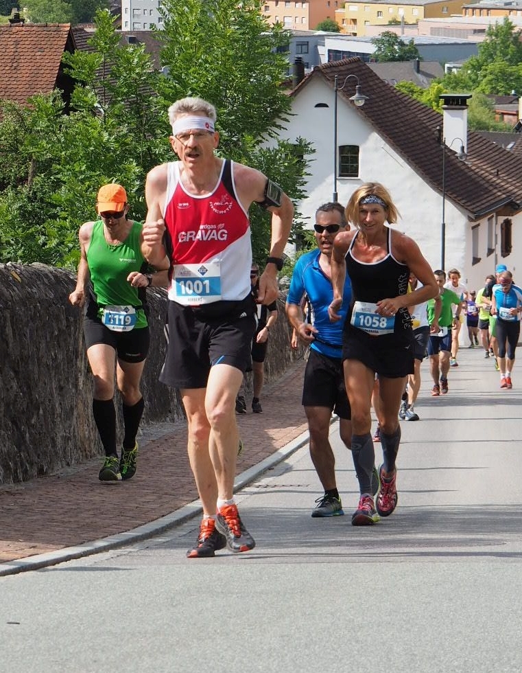 Norbert beim ersten Aufstieg nach Vaduz