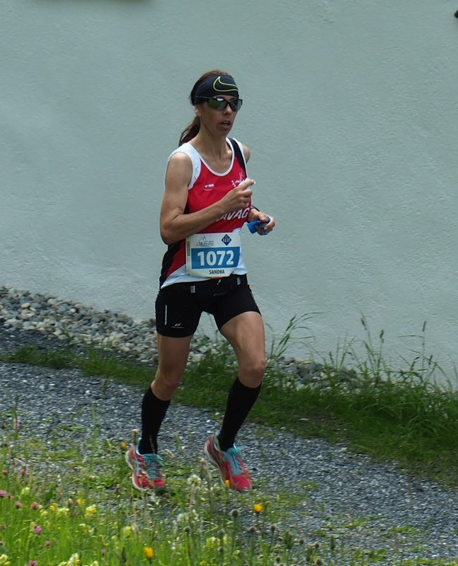 Sandra auf den letzten Metern vor Steg