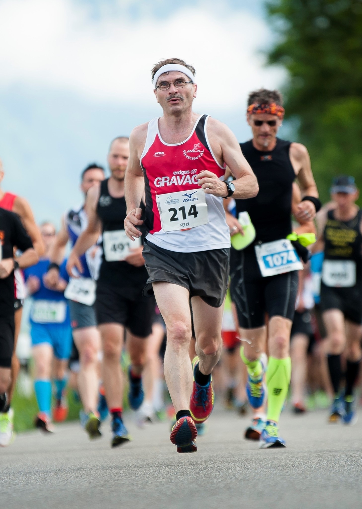 Felix kurz nach dem Start