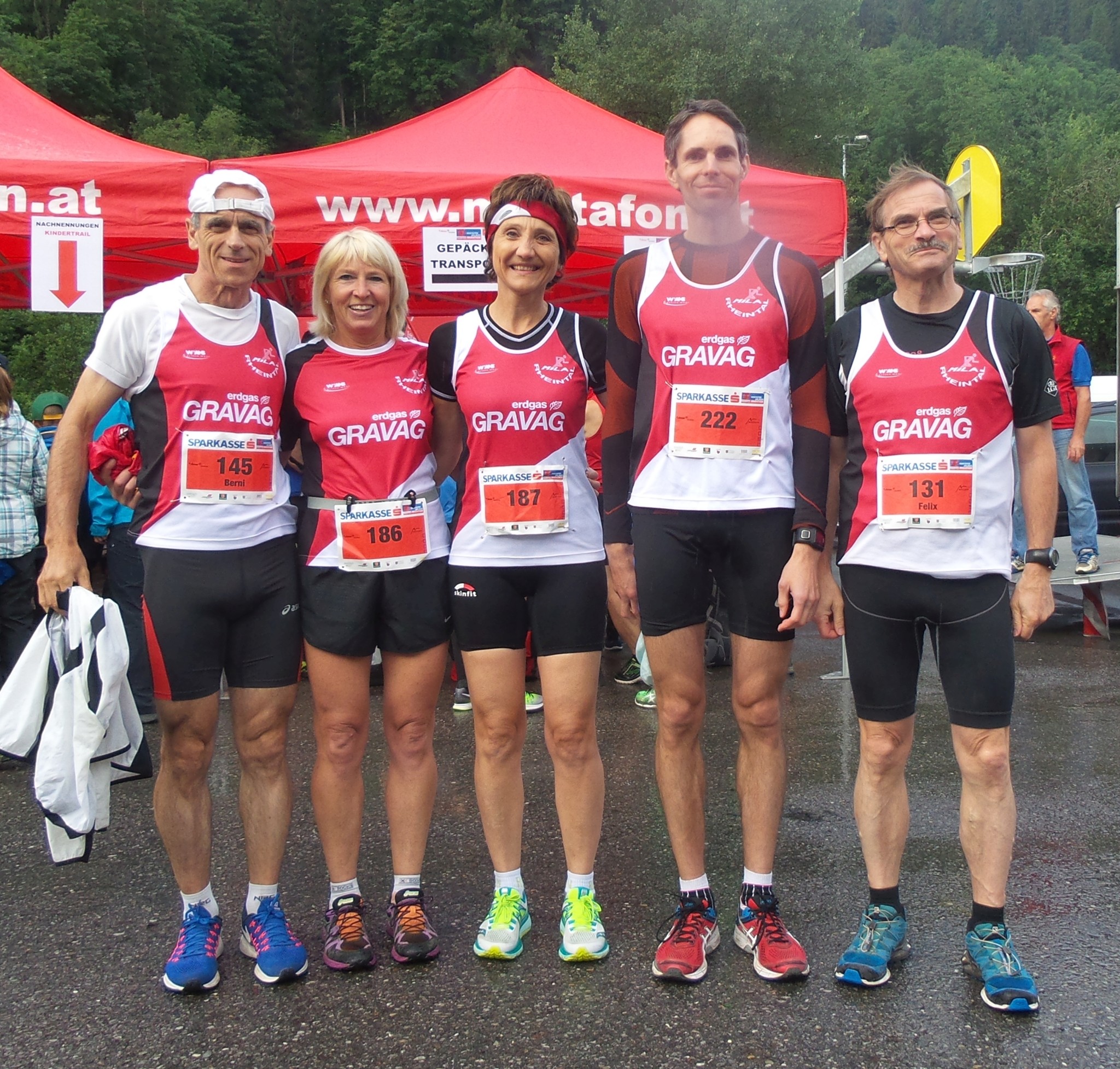 Das Mila-Quintett startbereit