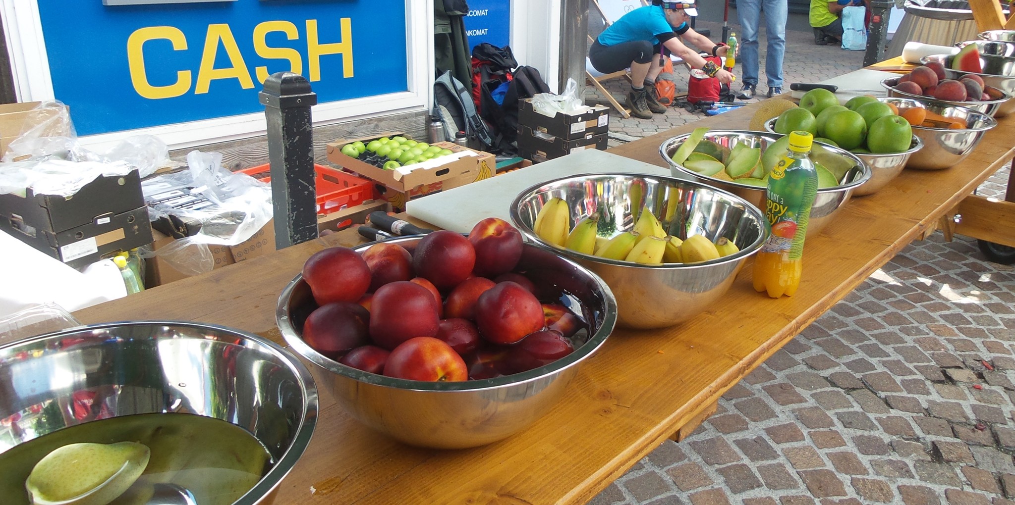 Auch das für den Montafon-Arlberg-Marathon bekannte Früchtebuffet steht erfreut auch heuer wieder.