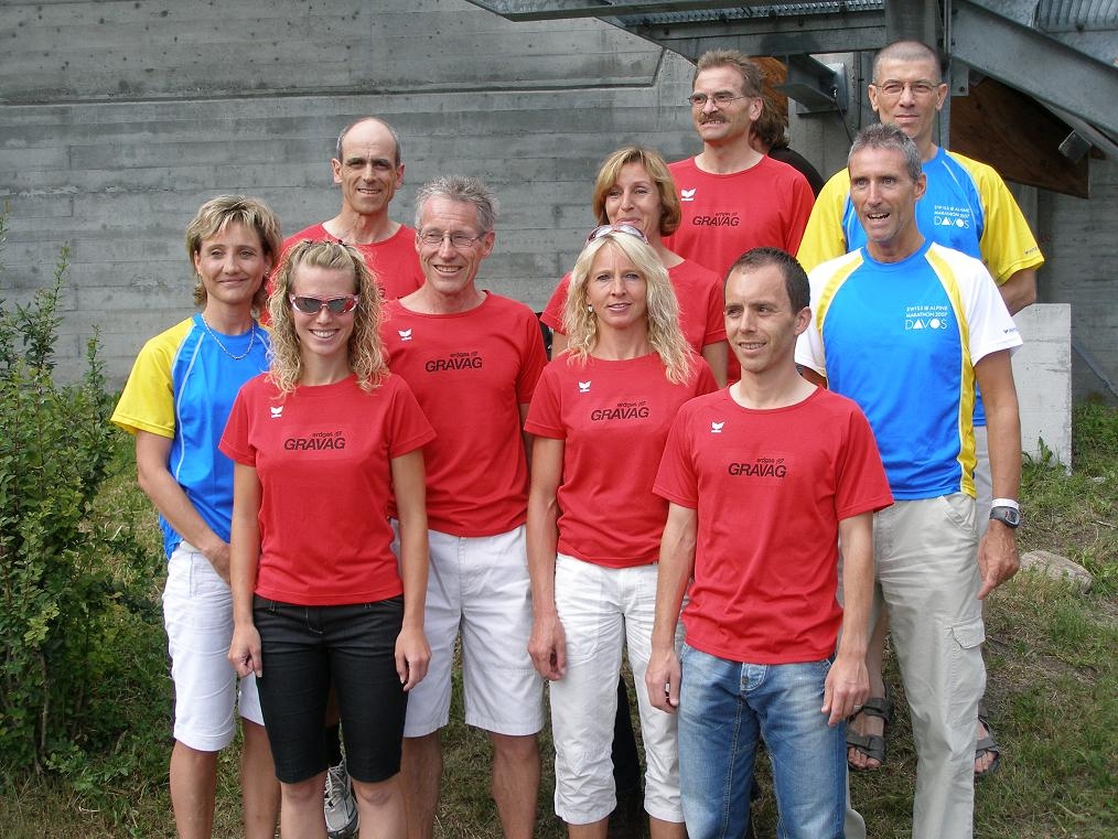 Er freute sich auch immer wieder, wenn möglichst viele MILAs mit ihm einen Wettkampf bestritten. Beispielsweise in Davos 2007…