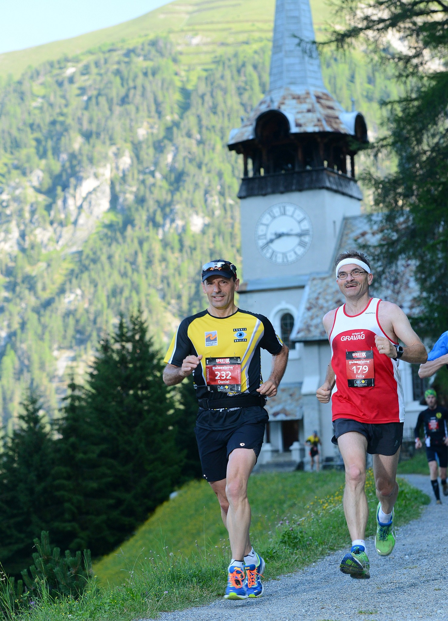 Unterwegs mit Lauffreunden, hier am K78 in Monstein 2013…