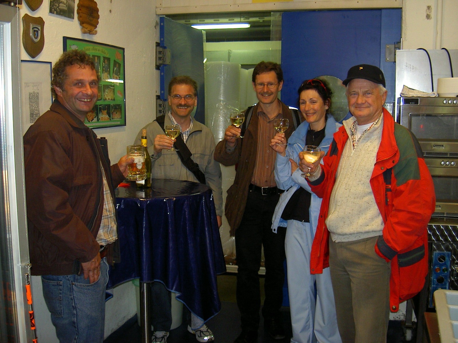 …wie hier am Hamburg-Marathon 2006 zusammen mit seinem Onkel….