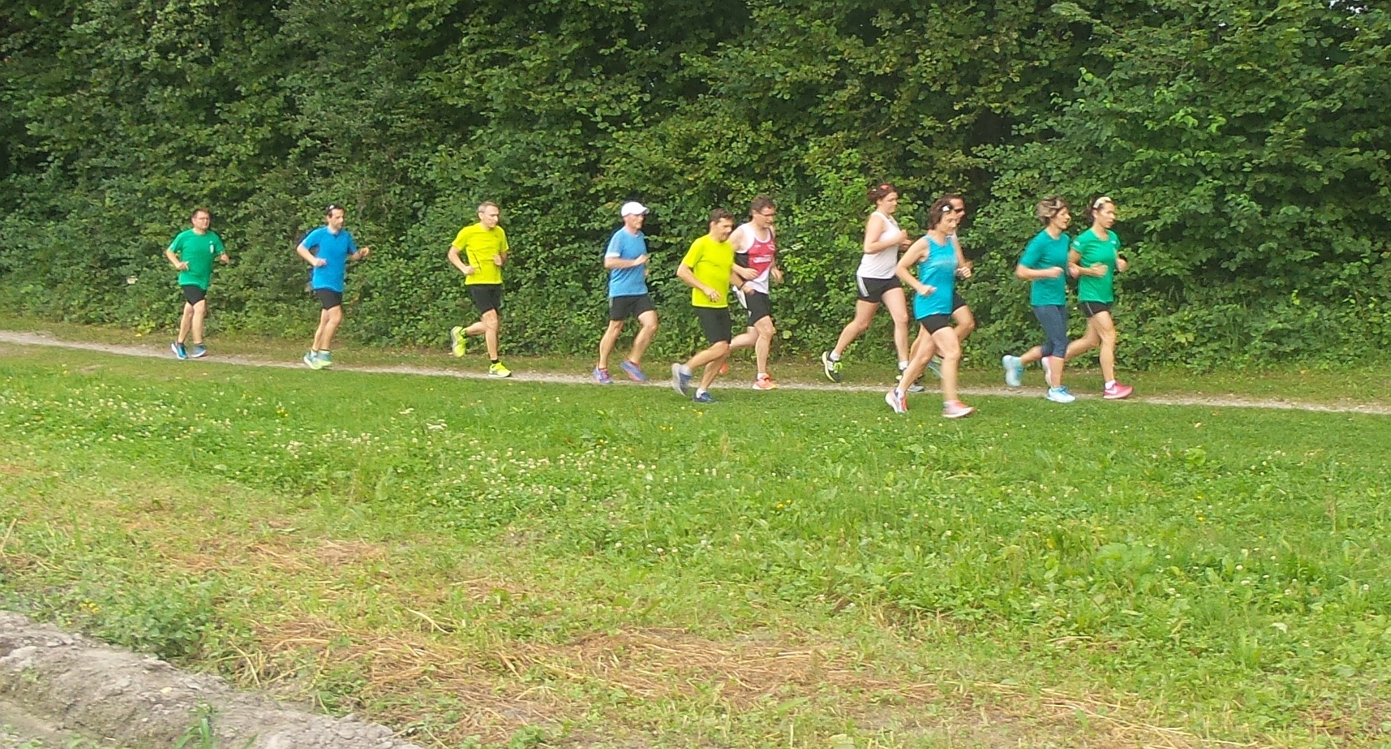 In gemütlichem Tempo