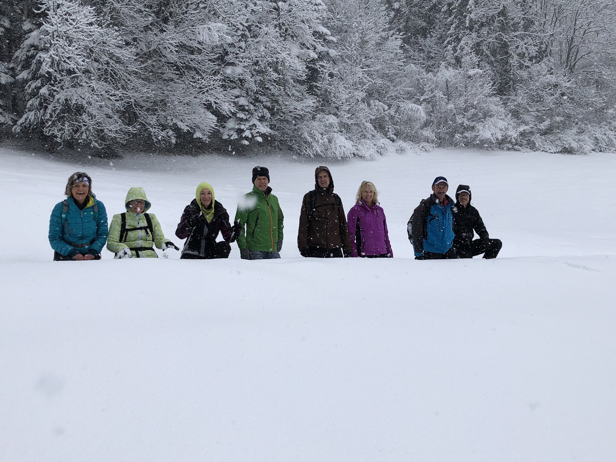 Kaum zu Glauben dieser Schnee.