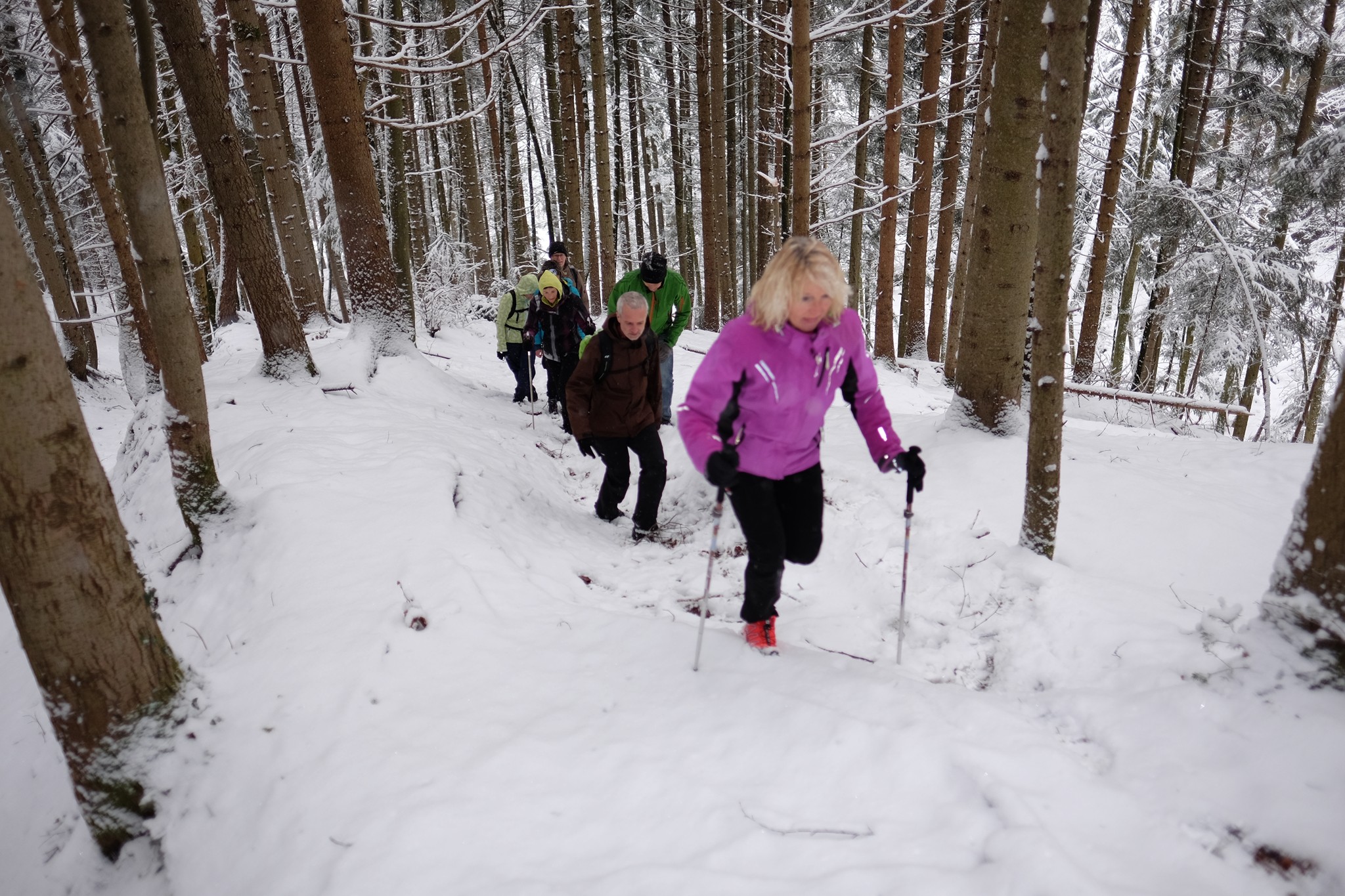 Bergwärts nach oben und…