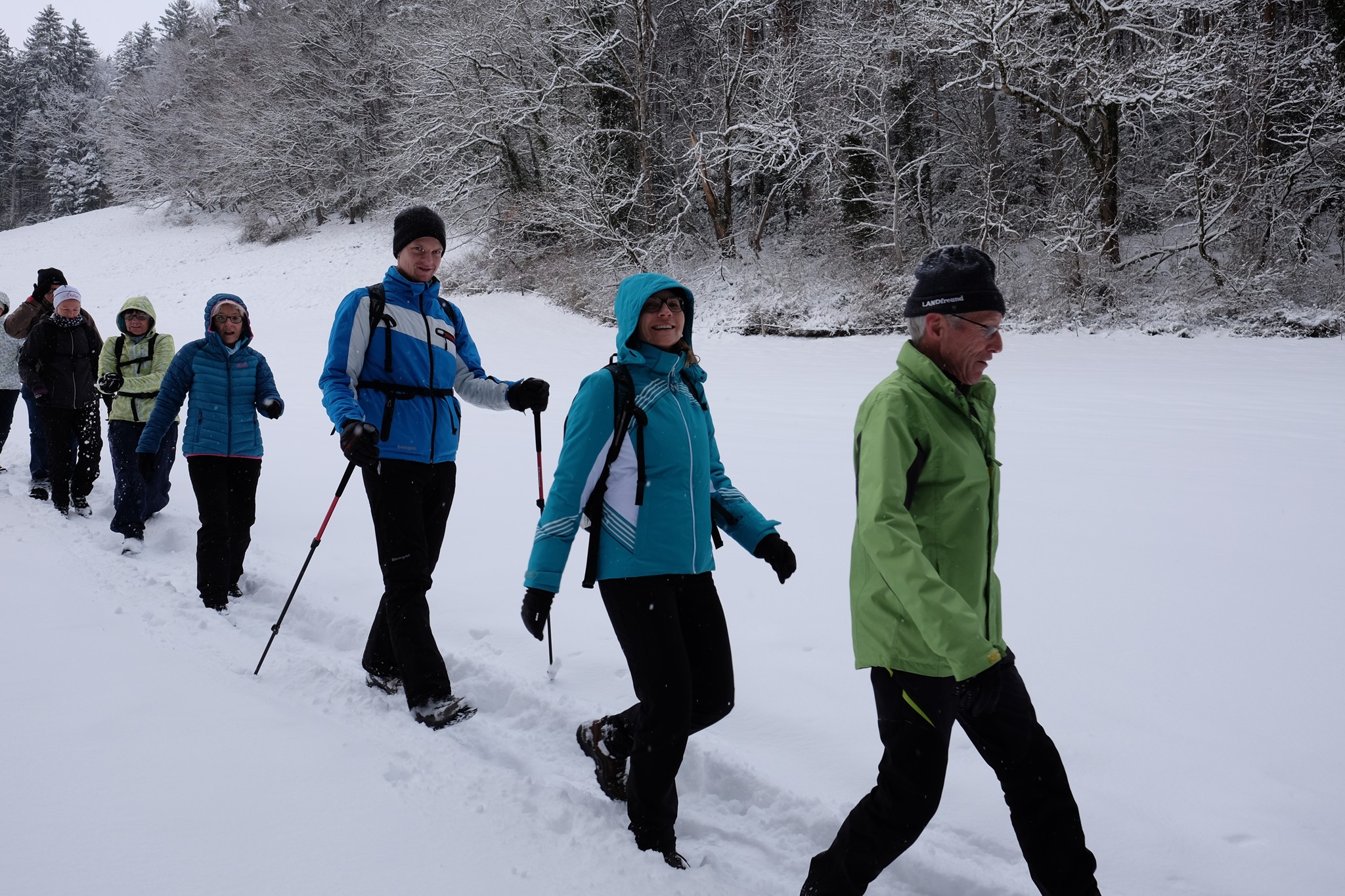 Auch Erwin wieder voll dabei.