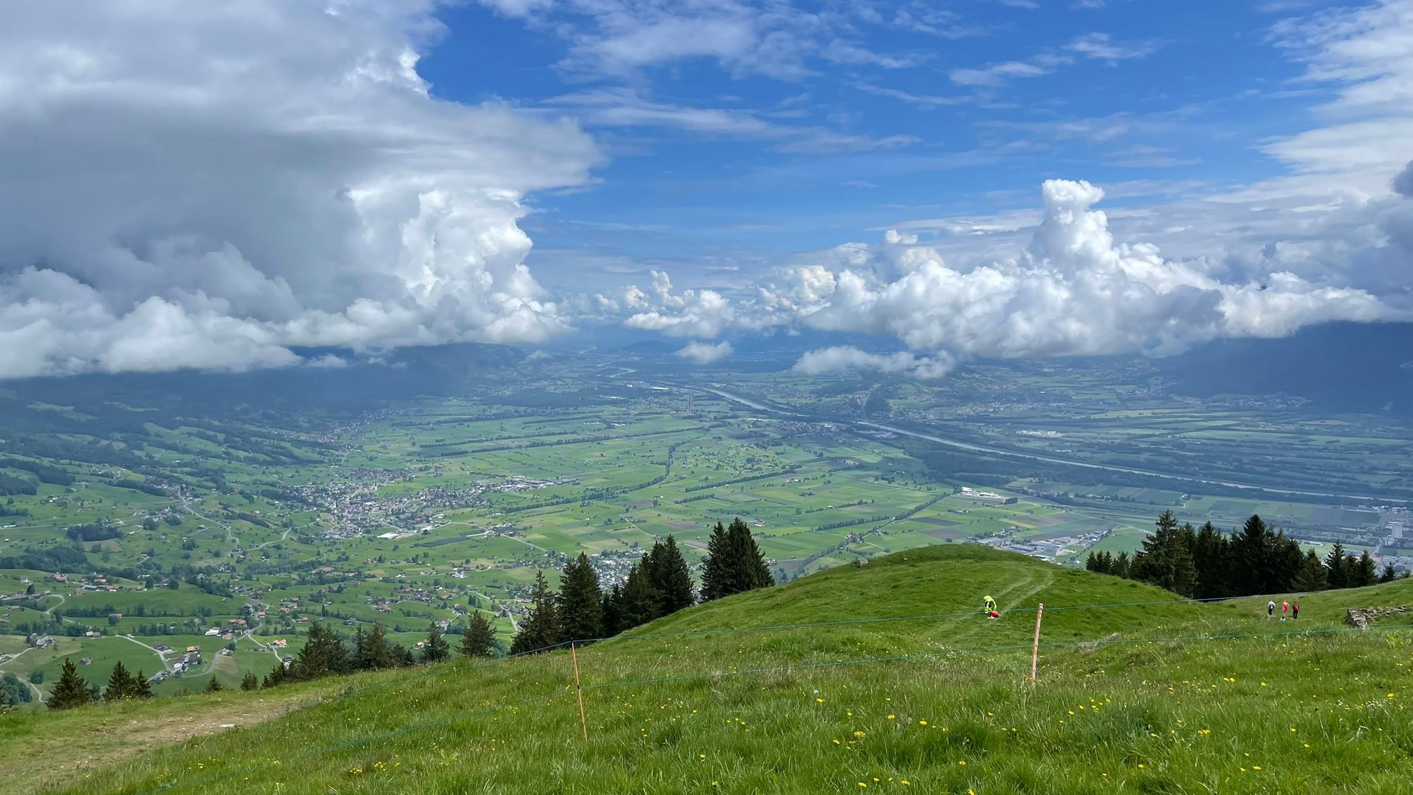 Aussicht ins Rheintal