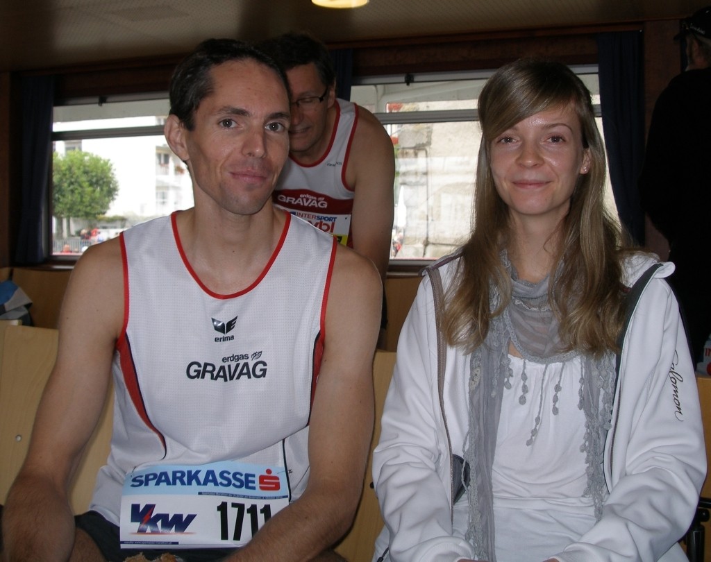 Zoltan ist bereits für den Marathon, Gaby ist heute Betreuerin