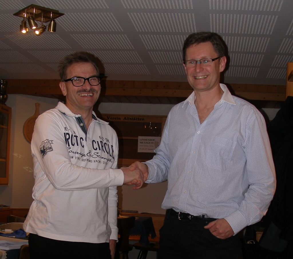 Felix dankt Heinz für die Leitung des Führungsteams ……