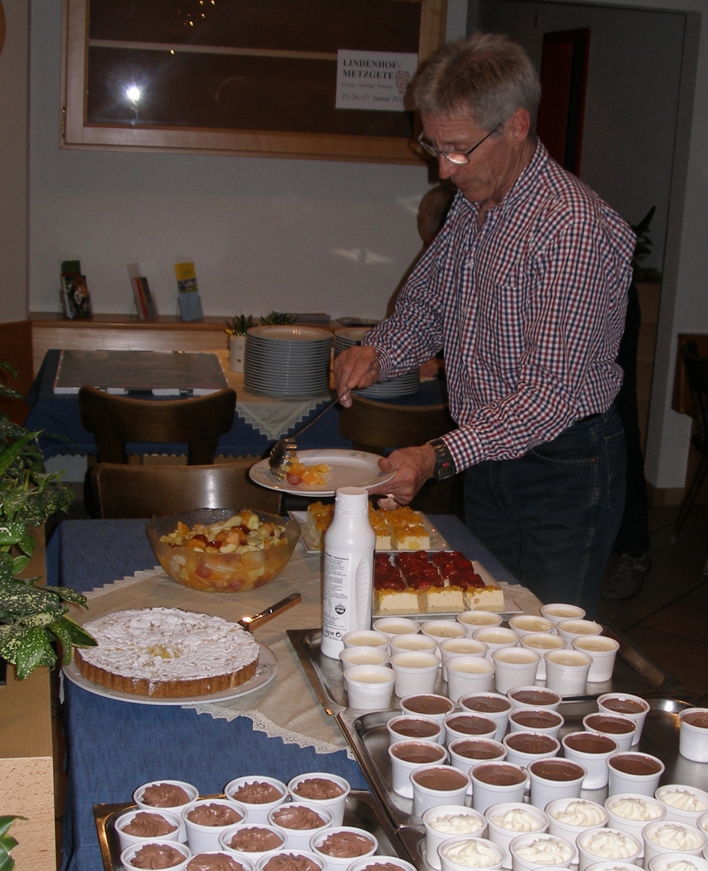 Ein feines Dessertbuffet gabs nach dem Essen