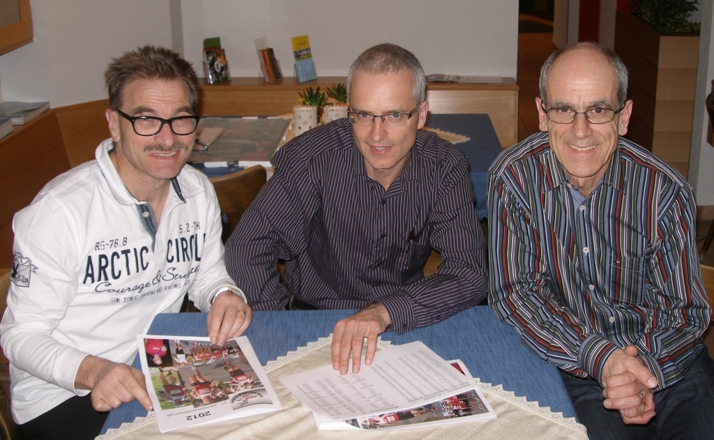 Das Podium freut sich über die vielen guten Resultate im 2012