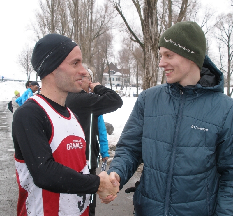 Gegenseitige Gratulation zu den tollen Leistungen