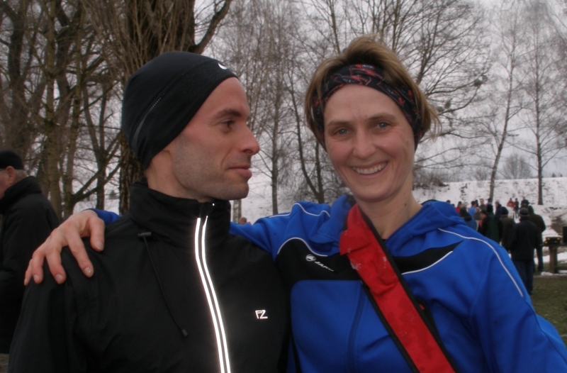 Mathias und Iris Bechtiger, Gesamtsiegerin bei den Frauen