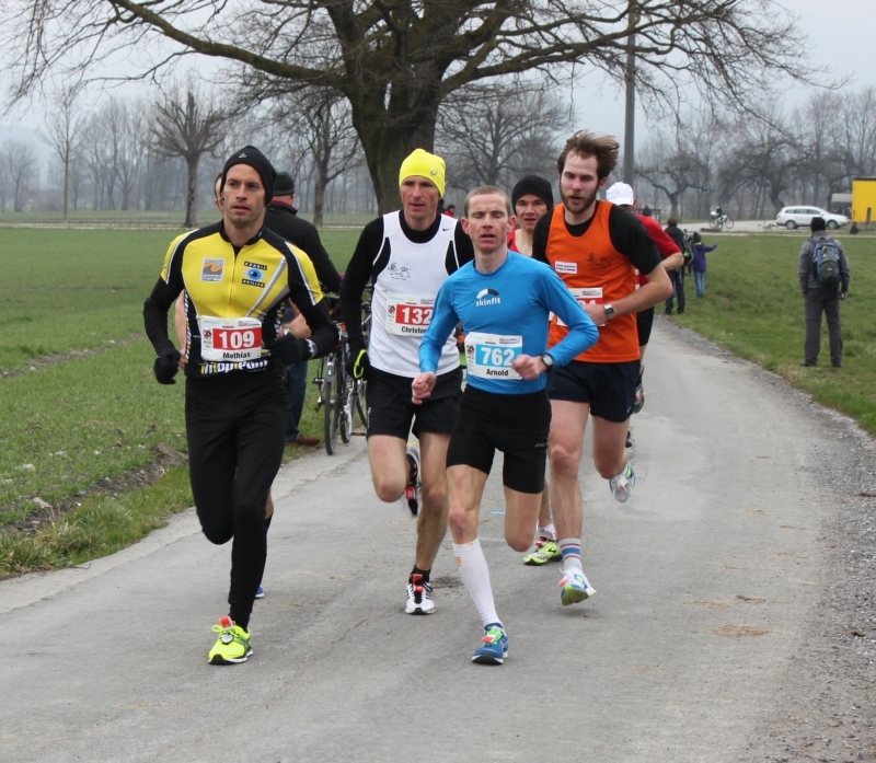 Spitzengruppe: Mathias vor Christoph Schefer