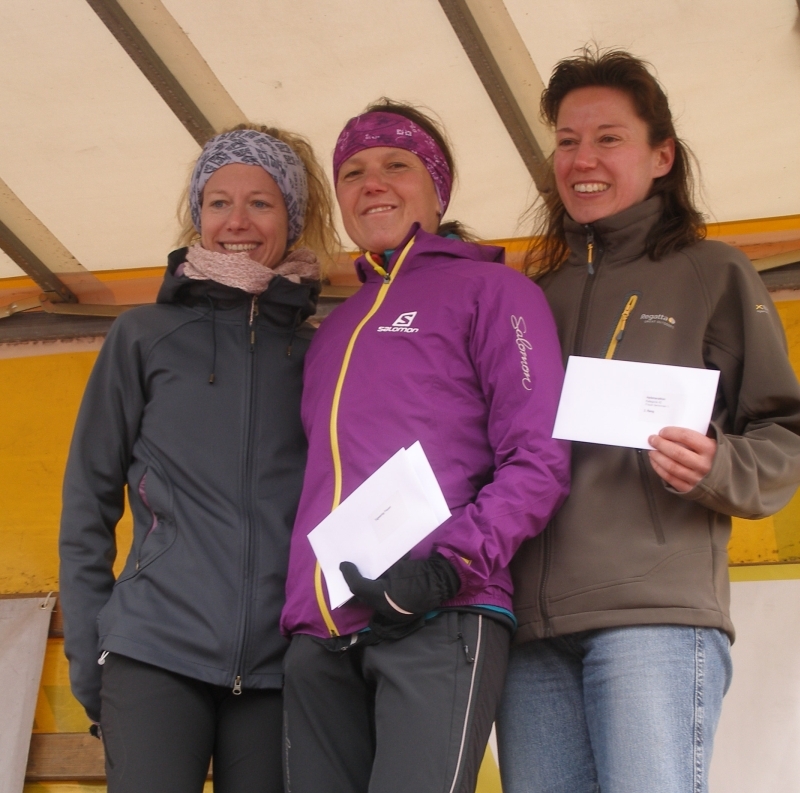 Die schnellsten Frauen: Denise Zimmermann vor Denise Lichtgensteiger und Gabriele Werthmüller