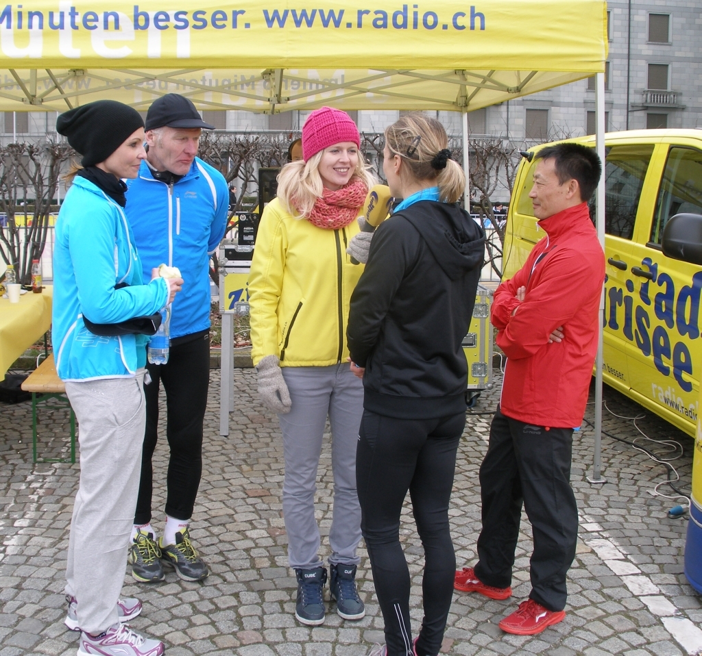 Viel Pominenz im Zielgelände