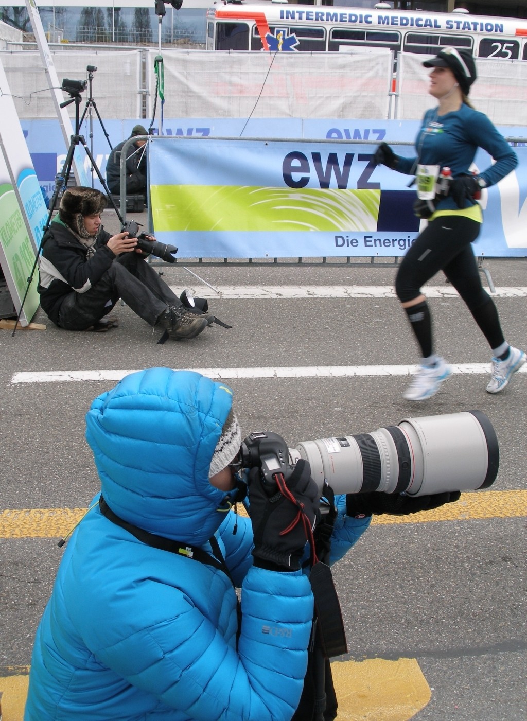 Von jedem gibts Bilder vom Zieleinlauf
