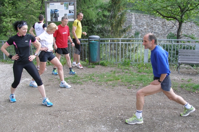 Warm up mit Stretching