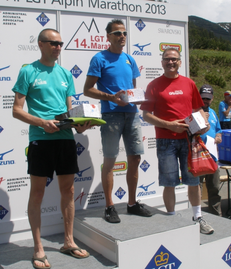 Siegerehrung M50 mit Felix als Dritter