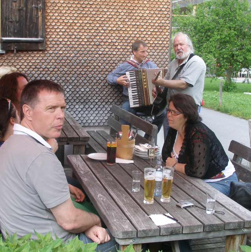 Viel Musik gabs schon am Startort