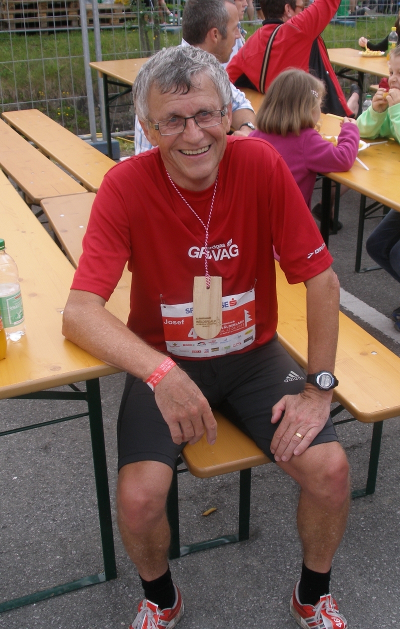 Sepp leicht erschöpft was nicht ganz erstaunt, nach einer langen Wettkampfpause