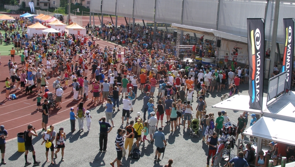 Siegerehrungen im Stadion