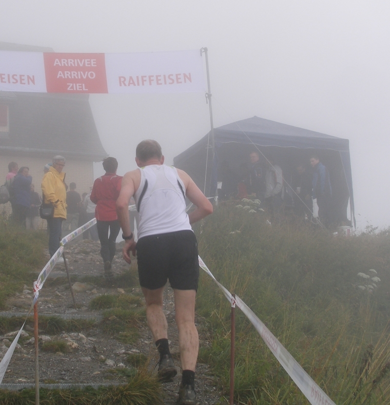 Die letzten Meter im Nebel
