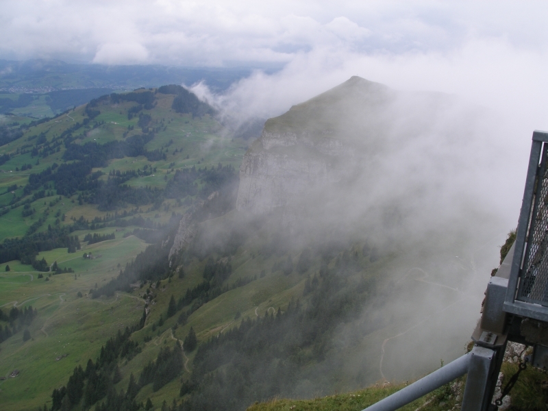 Blickrichtung Appenzell: Benebelte Weitsicht12