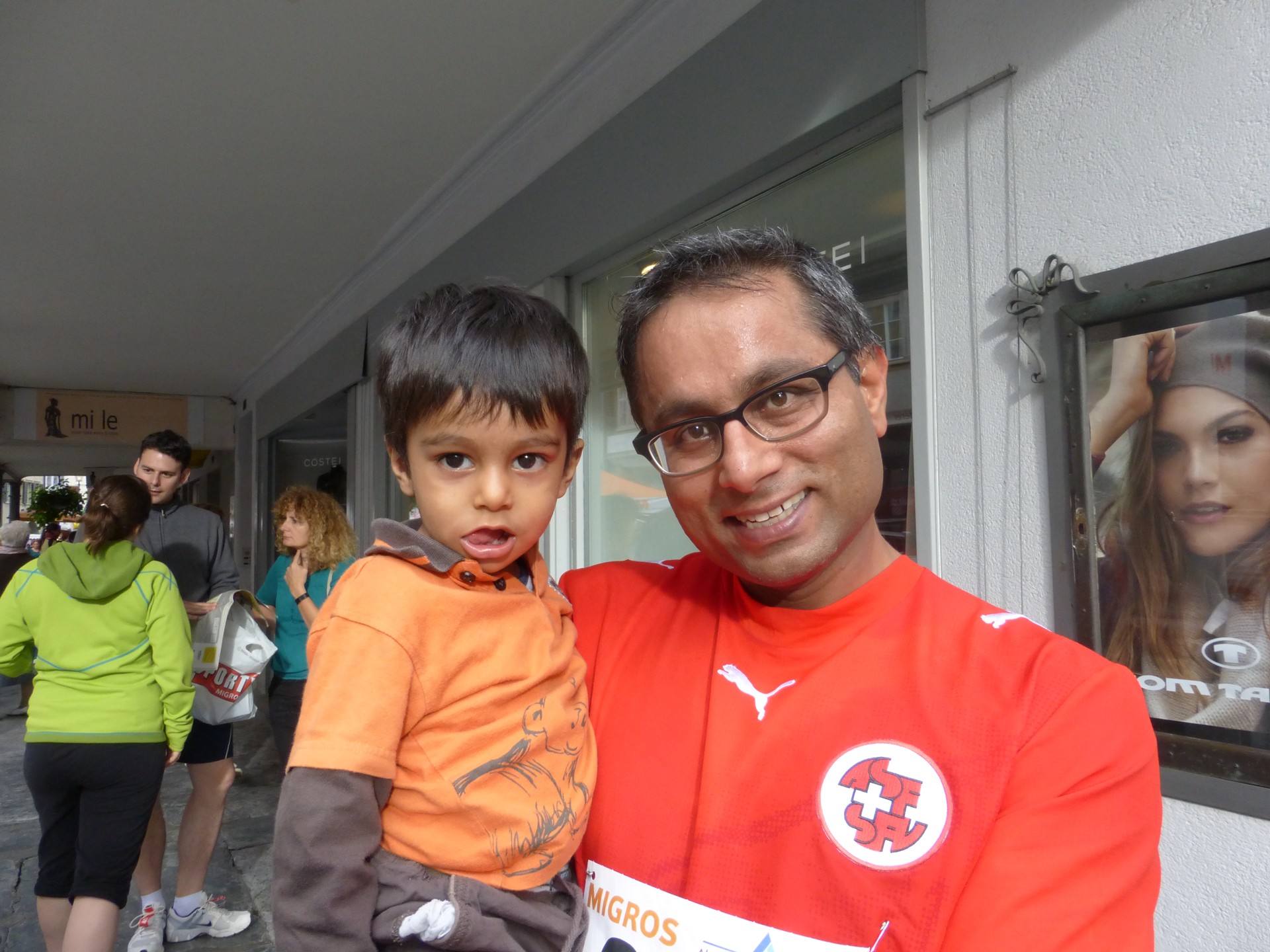 Ex-Mila Pankaj mit Sohn