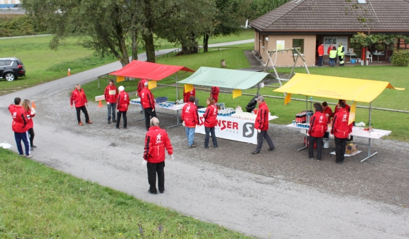 Aber auch unterwegs, hier im Bruggerhorn, stimmte die Verpflegung
