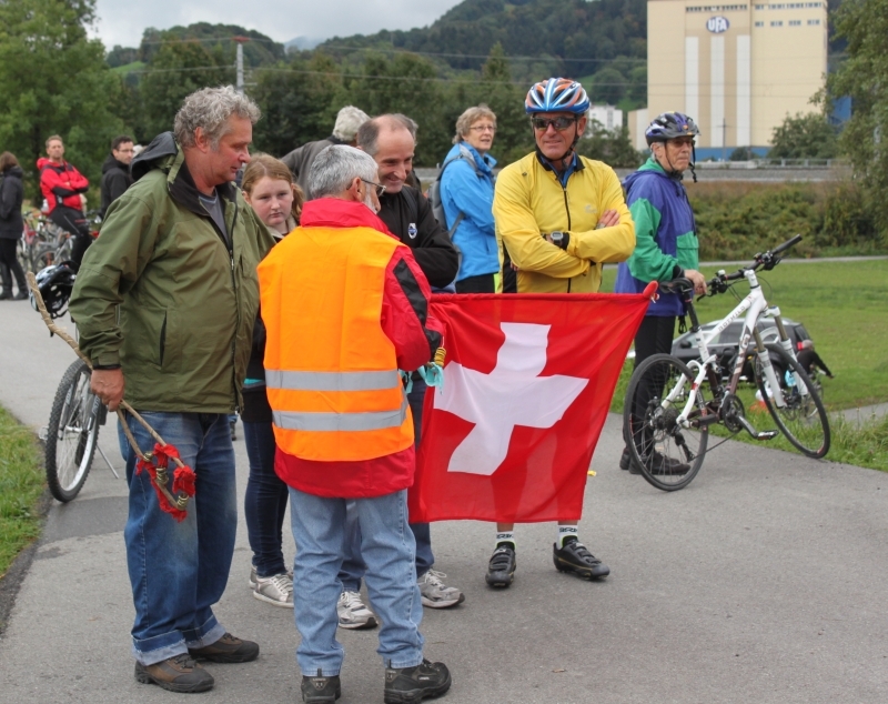 Zuschauer und Fangruppe im Bruggerhorn