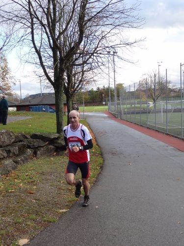 Berni auch wieder dabei am Herbstlauf