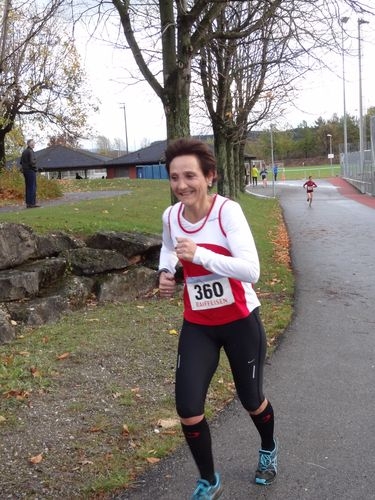 Doris freut sich über den guten Lauf.