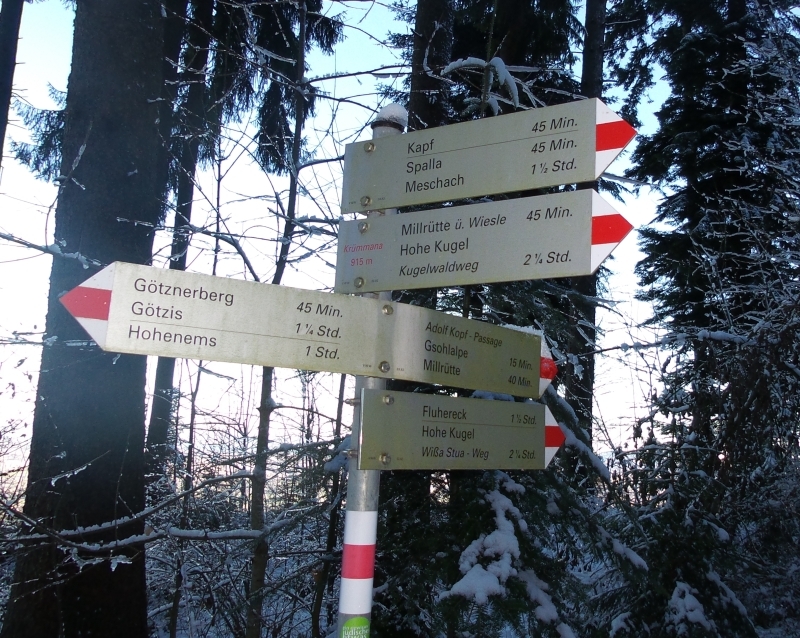 Sie informieten, wohin die Wege führen