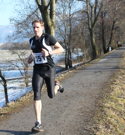Adrian schon in der zweiten Runde solo mit grossem Vorsprung.