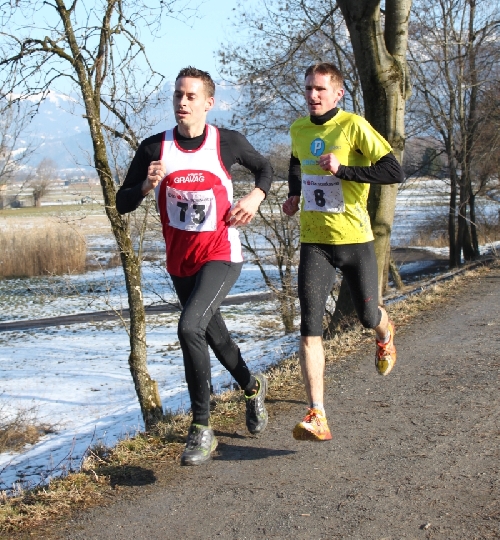 Mathias mit Christoph an den Fersen.