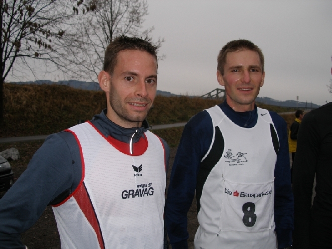 Sie prägten die Crosslaufserie 2011/2012: Mathias Nüesch, der neue Gesamtsieger und sein Vorgänger Christoph Schefer