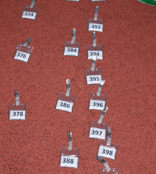 Zeiten wurden durch Chip erfasst