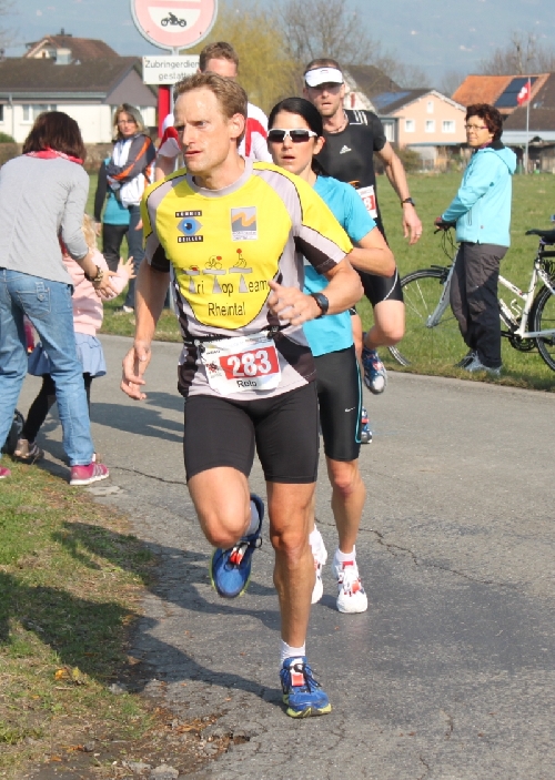 Reto vor der schnellsten Frau des Tages Annina Berri